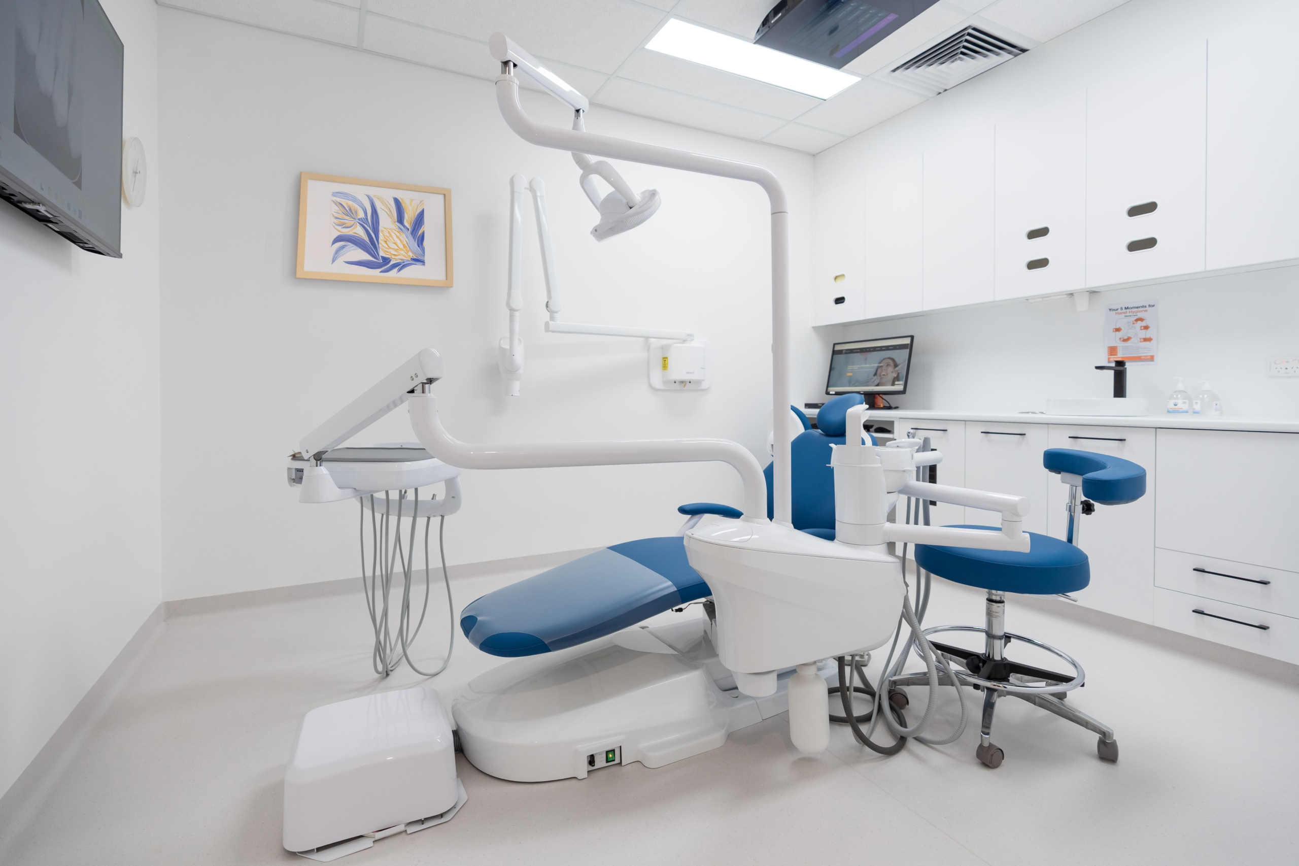 Modern dental chair setup at Best Dentist Central Coast Dental Gallery, clinic providing family care in Umina Beach